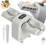 ELEKTRYCZNA AUTOMATYCZNA MASZYNKA DO ROBIENIA LEPIENIA PIEROGÓW PODWÓJNA