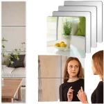 4szt. 30x30 LUSTRO SAMOPRZYLEPNE PŁYTKI LUSTERKA DO PRZYKLEJENIA LUSTRZANE